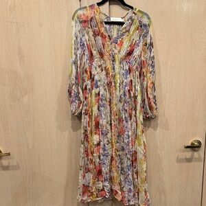 Zimmermann Multicolor Floral Long Sleeve Dress